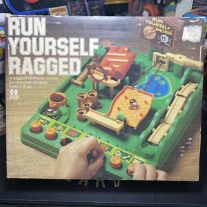 Run Yourself Ragged Game Obstacle Course Tomy 1979 Missing Balls See Pics